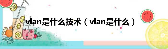 vlan是什么技术（vlan是什么）