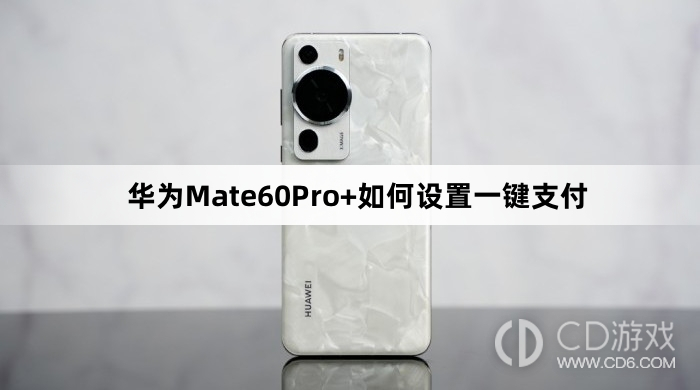 华为Mate60Pro+设置一键支付方法介绍