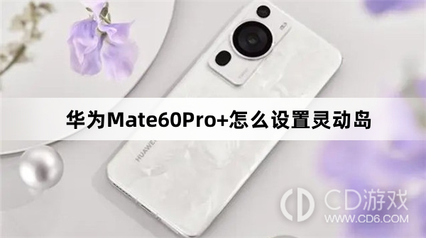 华为Mate60Pro+设置灵动岛方法