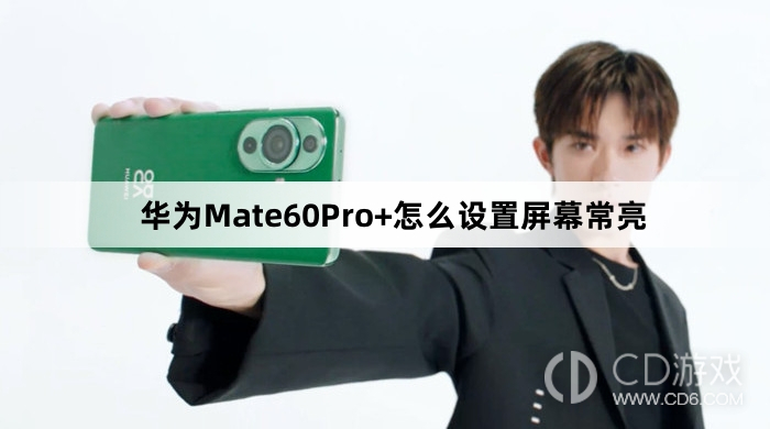 华为Mate60Pro+设置屏幕常亮方法