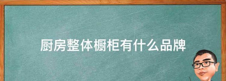 厨房整体橱柜有什么品牌