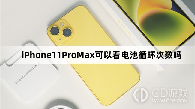 iPhone11ProMax怎么看电池循环次数