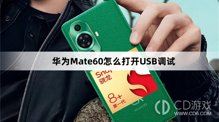 华为Mate60打开USB调试方法