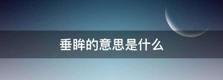 垂眸的意思是什么