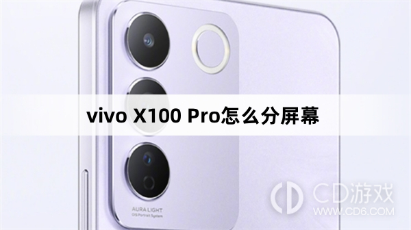 vivo X100 Pro分屏幕方法