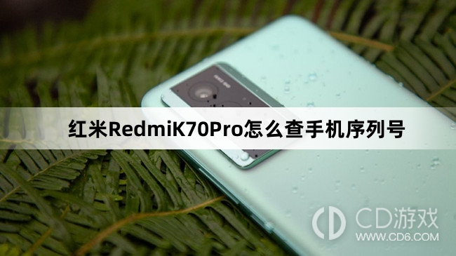 红米RedmiK70Pro查手机序列号方法