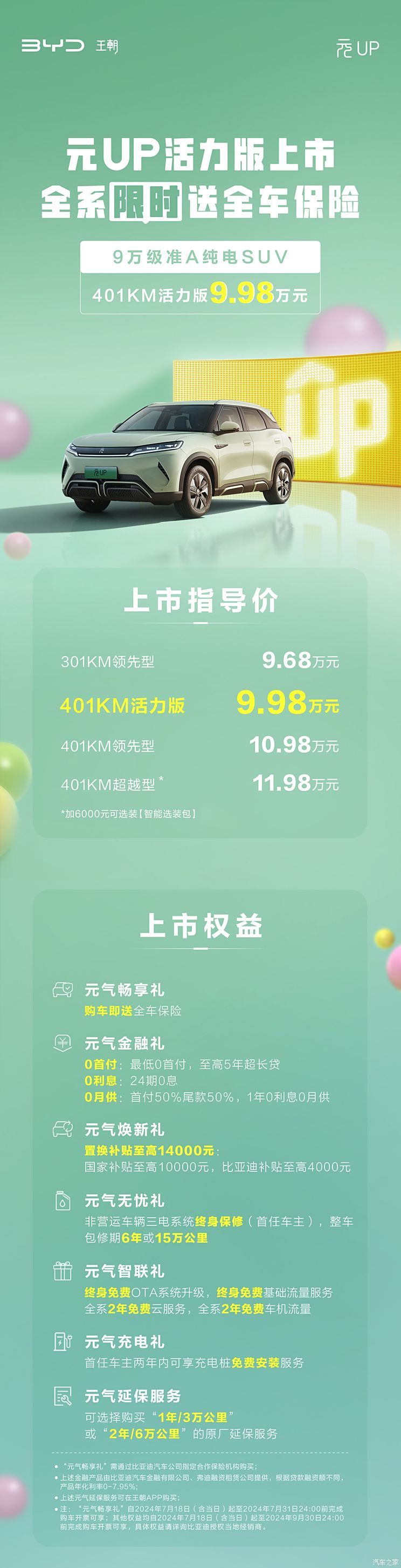 售9.98万 比亚迪元UP新车型正式上市