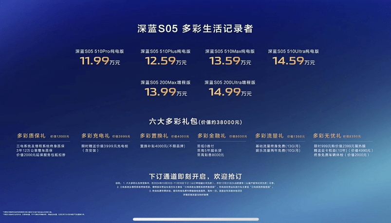 售11.99万起，深蓝S05正式上市，元PLUS最强对手来了！