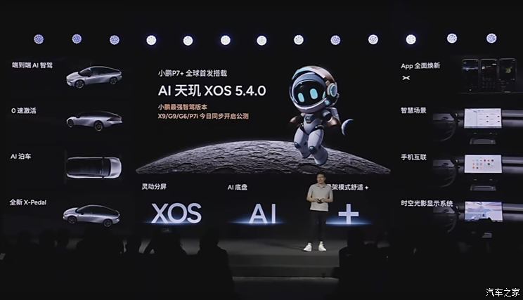 AI智驾/AI座舱/AI底盘/AI互联一锅端 小鹏发布AI天玑XOS 5.4.0